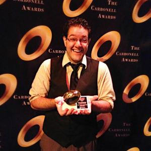 Best Supporting Actor in a Play winner Mark Della Ventura